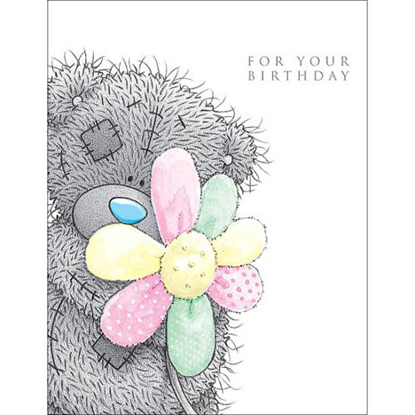 Tatty Teddy With Flower Me to You Bear Birthday Card £2.49